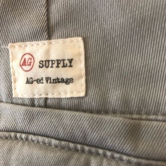 AG Suppply AG Vintage Straight Utility Work Wear Pants Mens 38 Gray Regular Fit - Picture 6 of 12
